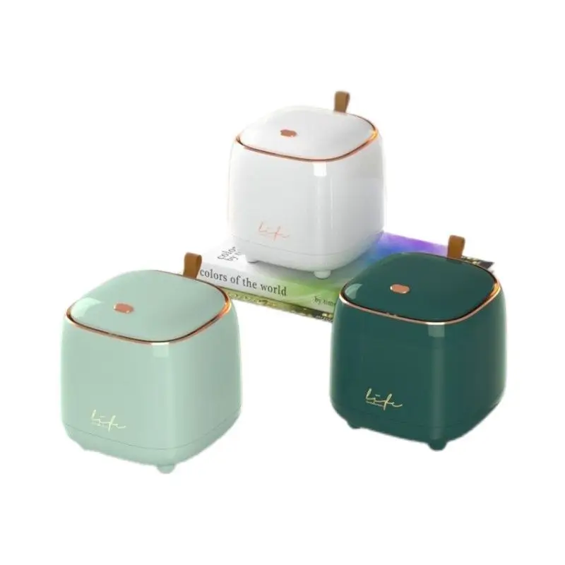 Light Luxury Pressing Desktop Trash Can Double-layer Coffee Table Bomb Cover Small Storage Bucket