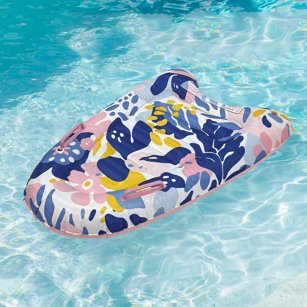 1 PC หนา PVC Inflatable กระดานโต้คลื่นสําหรับว่ายน้ําและท่องทะเลแบบพกพาสกีน้ํา BOARD เหมาะสําหรับสระว่ายน้ําชายหาดวันหยุด