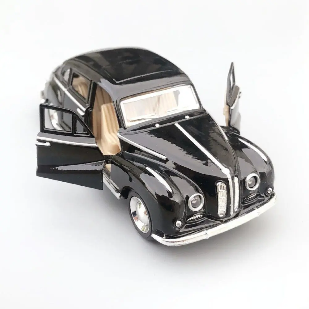 1:32 Alloy Diecast Cabriolet Vintage Car Model Classic Pull Back Car Miniature Vehicle Replica For Collection Decorate Gifts kid