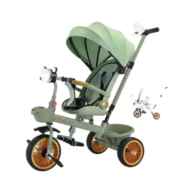 Children's Tricycles Bicycles for Sitting and Lying Down Baby Strollers Rotating Seats Walking Tools for Children