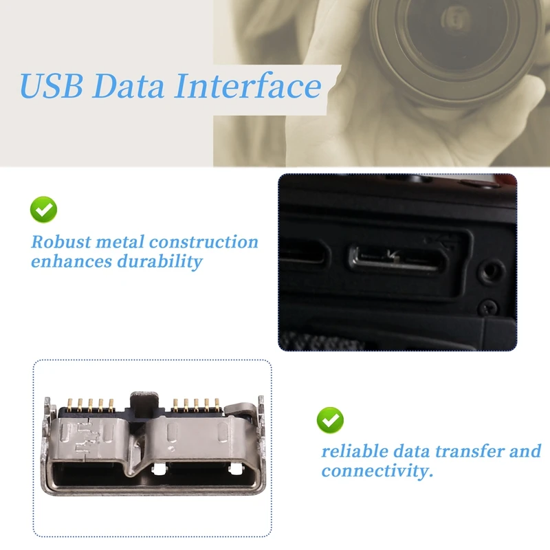 Conector de Metal de interfaz de datos USB para interfaz de Metal de placa principal Canon 5D4 EOS 5D Mark IV