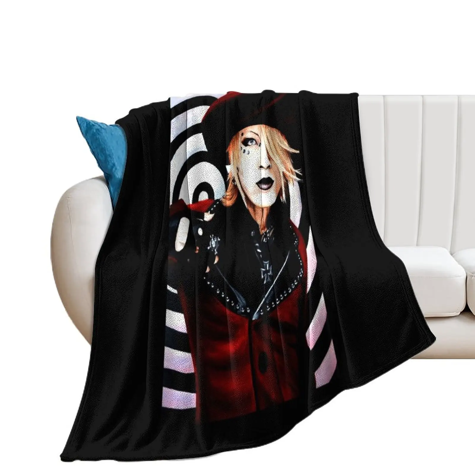 Ruki - The Gazette Classic . Throw Blanket Blankets For Sofas warm for winter Soft Beds Blankets