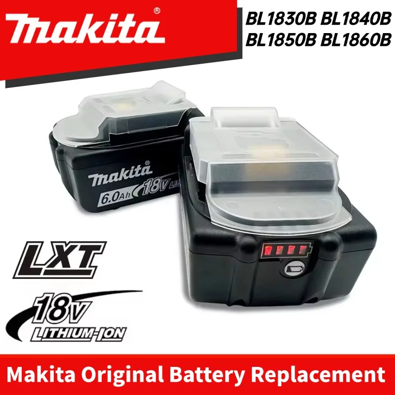 

Оригинальный литиевый аккумулятор большой емкости Makita 18 В 6,0 Ач/5 Ач, для аккумулятора электроинструментов Makita BL1830B BL1840B BL1850B BL1860B