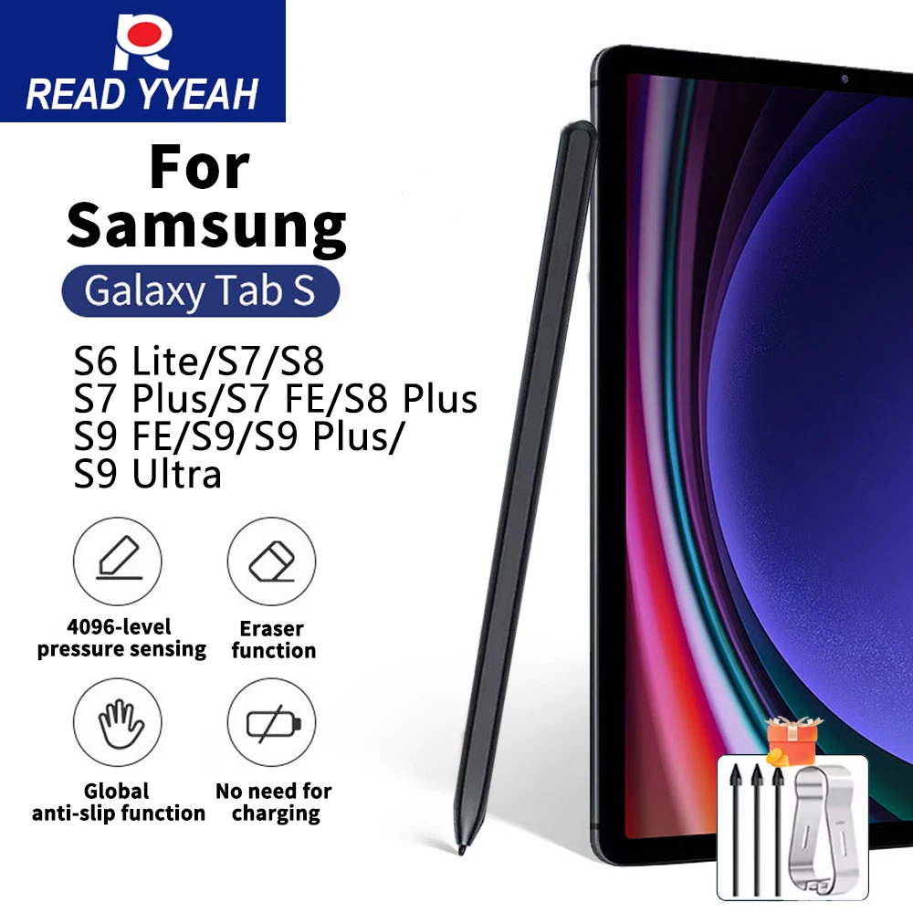

2025 For Samsung S Pen For Samsung Galaxy Tablet S8 S7 FE S6 Lite S7+ S8+ S9 S9FE Tablet Pen Stylus Touch Pen Without Bluetooth