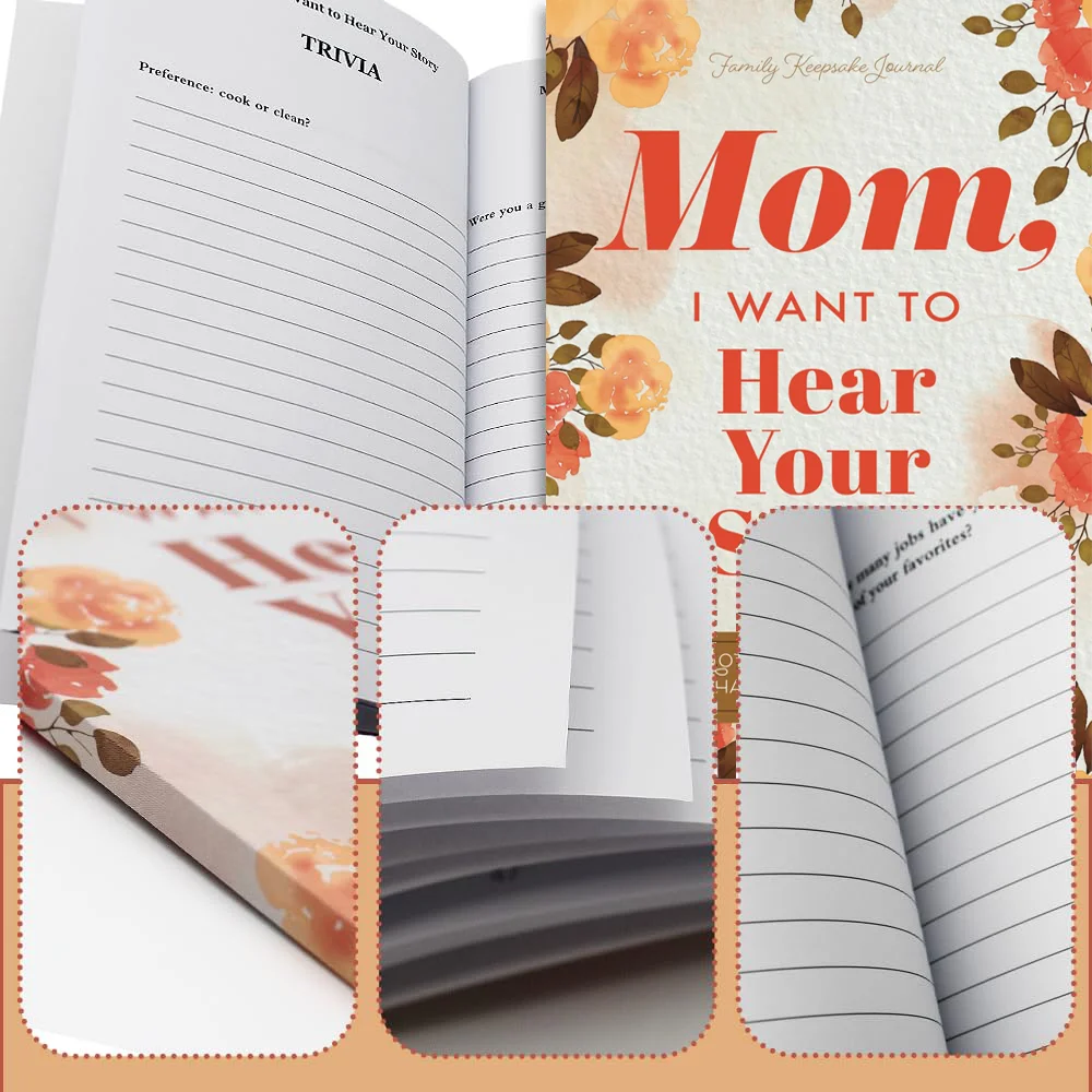 Mom, I Want To Hear Your Story Dad Mom Leather Memory Books A Father\'s Guided Journal To Share His Life Memory Books