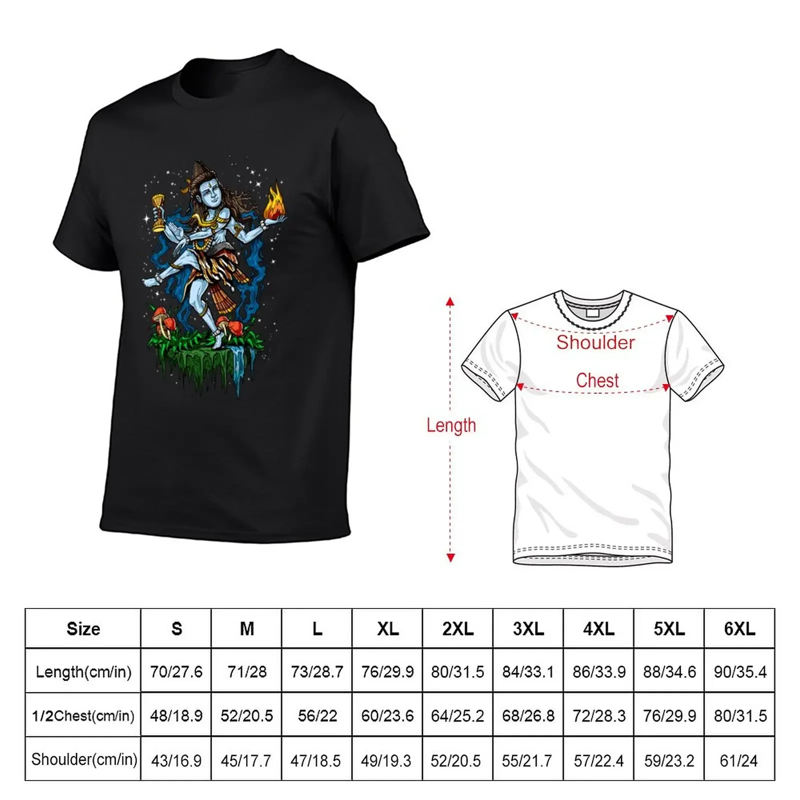 Shiva Nataraja T-Shirt hippie clothes for a boy quick drying men clothes