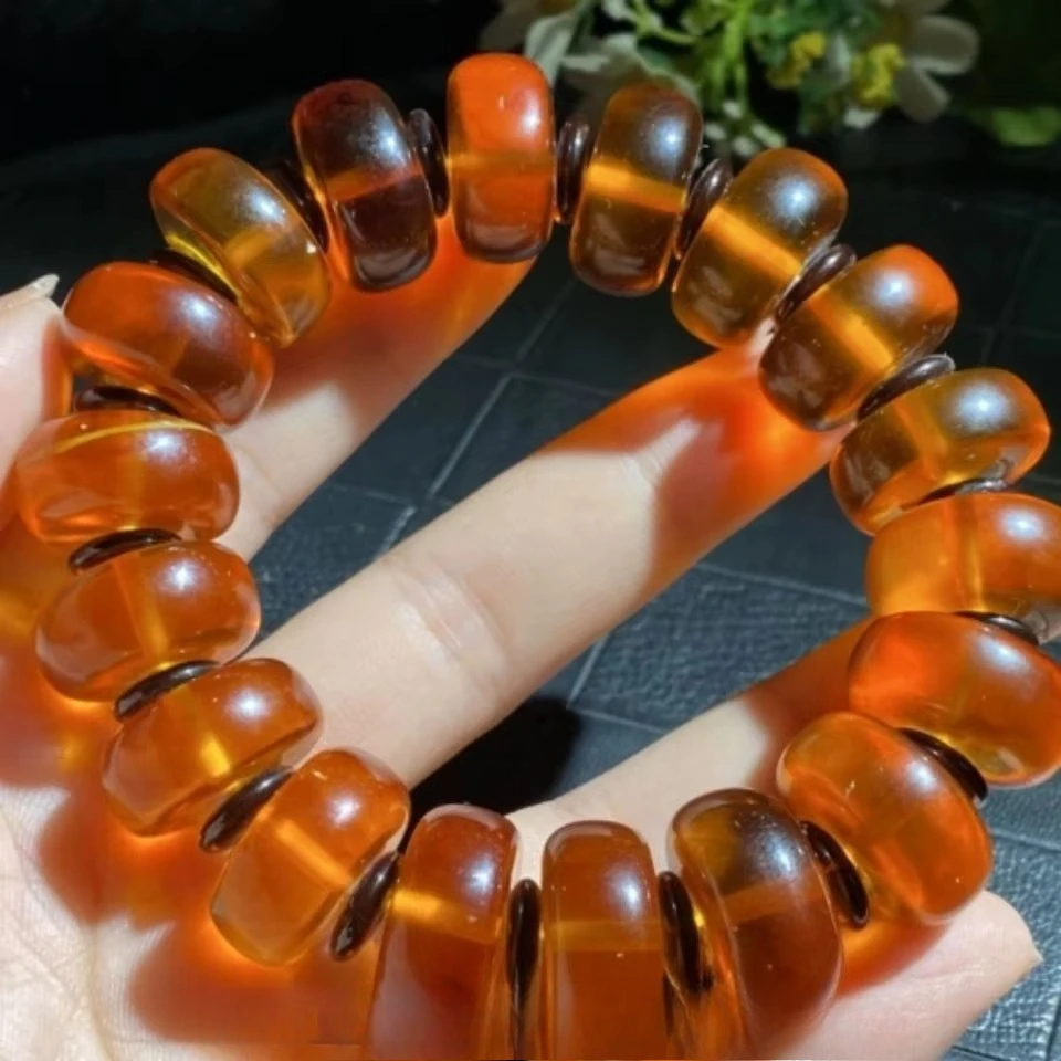

Amber Baltic Violet Bracelet Original Stone Amber Beads Bracelets for Men and Women Beeswax Bracelets