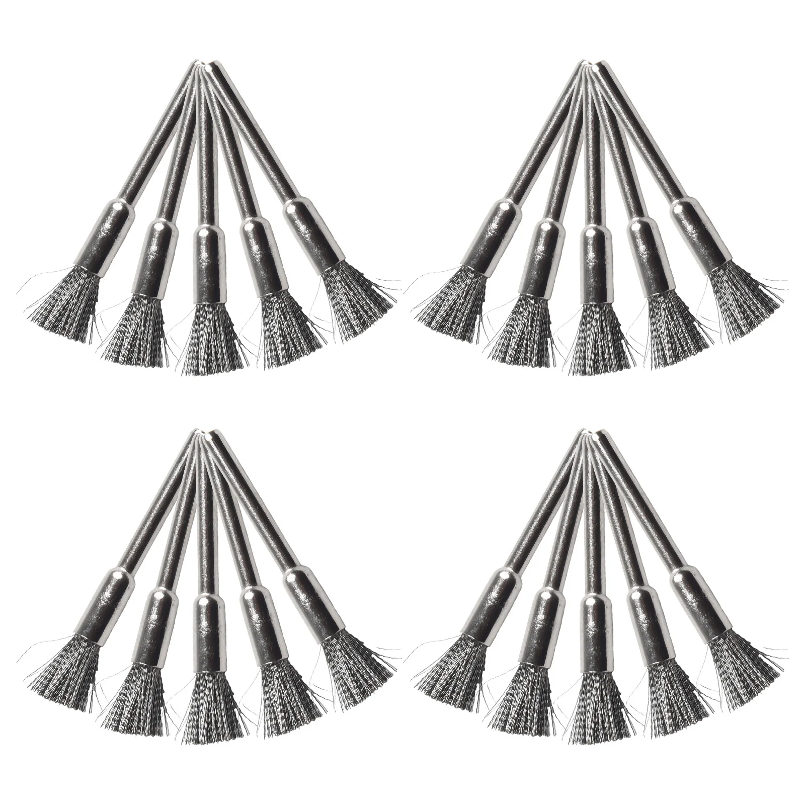 銀線ブラシ,金属加工,研磨工具,鋼研削,シャンク3mm,直径5mm,付属品