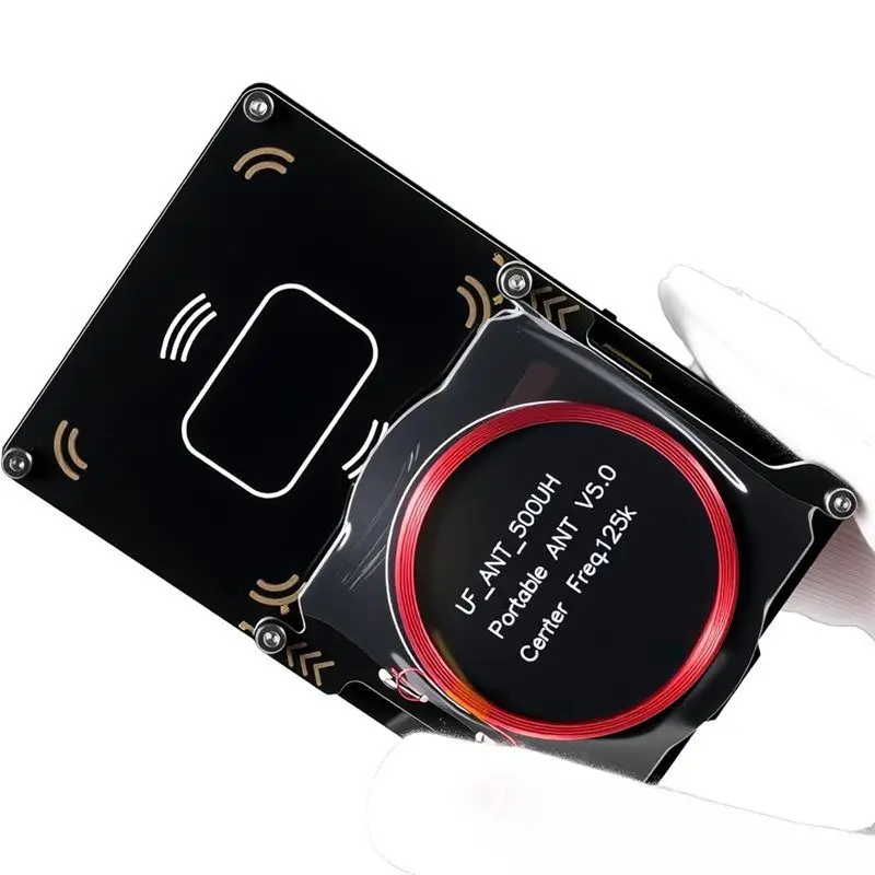 ABZZ-Proxmark3 RFID Card Reader Writer, With Integrated Antenna& Decryptor, Proxmark3 Easy V5.0 Memory IC ID Card Copier