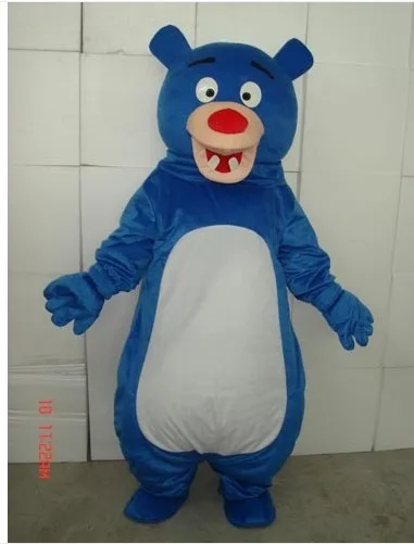 Neue Erwachsene Blau Bär Maskottchen Kostüm Halloween Weihnachten Kleid Volle Körper Requisiten Outfit Maskottchen Kostüm