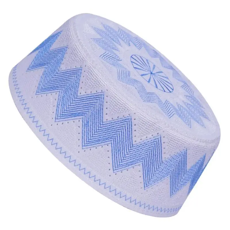 

39BB Classical Muslims Men's Prayer Hat Kufi Caps with Detailed Embroidery for Religious Ceremonies and Setting