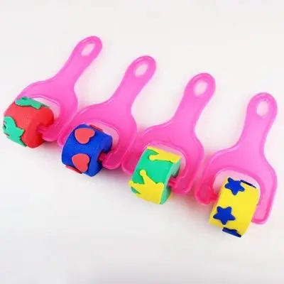 EVA Sponge Roller Brush Graffiti Roller Brush Early Education Institution Toys Children's DIY Color Drawing Tools Kindergarten