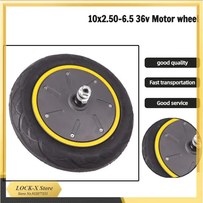 

10-дюймовое переднее колесо с барабанным тормозом, колесо в сборе 10x2.50-6.5, мотор 36V350W, задний мотор-колесо в сборе, подходит для MAX G30