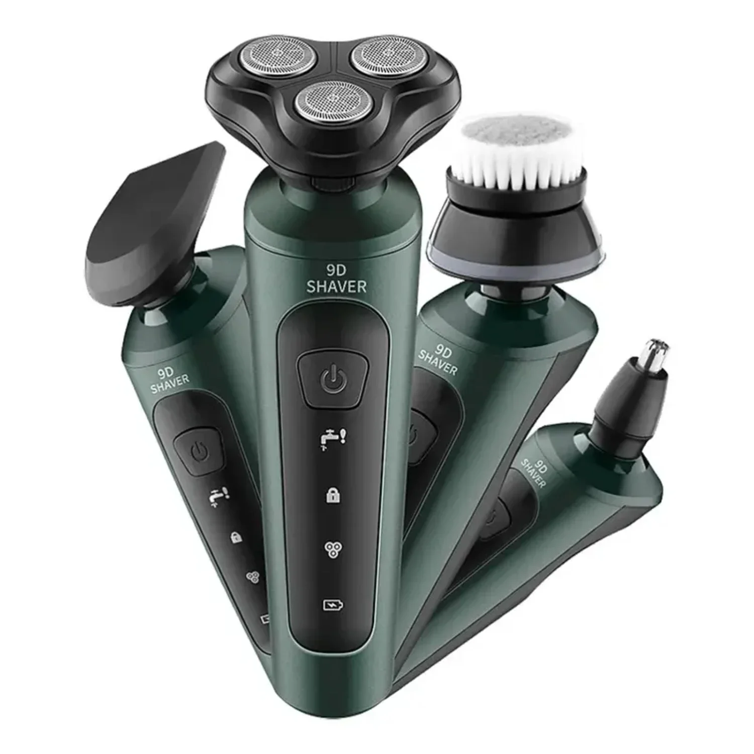 Gentle and Efficient 4 In 1 Multifunctional Electric Shaver Trimmer for Men, with Precision Blades and Rechargeable Battery, Pro