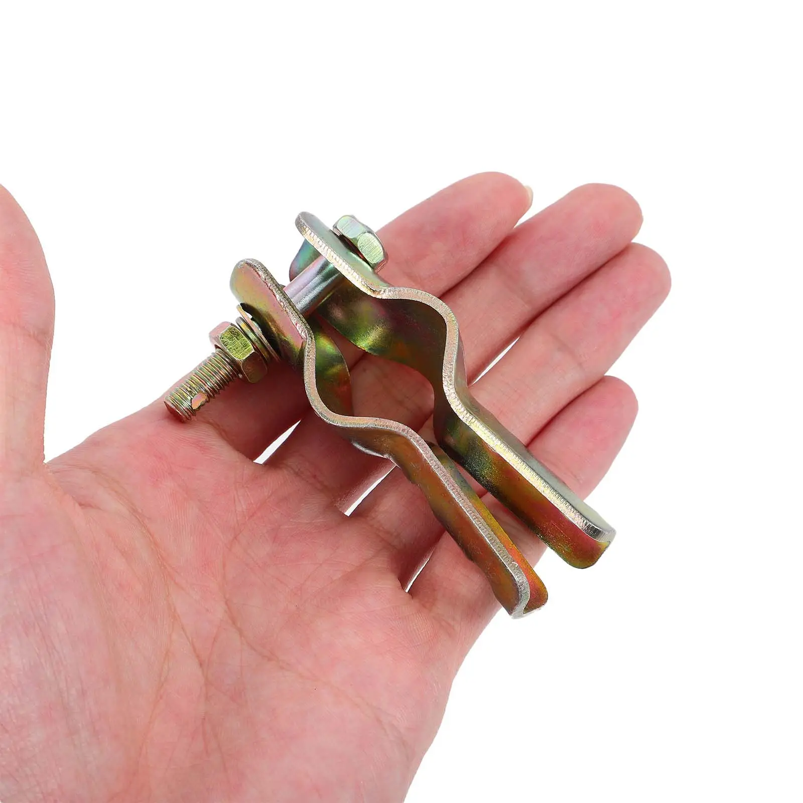 

Ceiling Fan Pipe Clamp Bracket Mounting Kit Heavy Duty Metal Rope Loop End Clamps for Electric Ceiling Fan Installation
