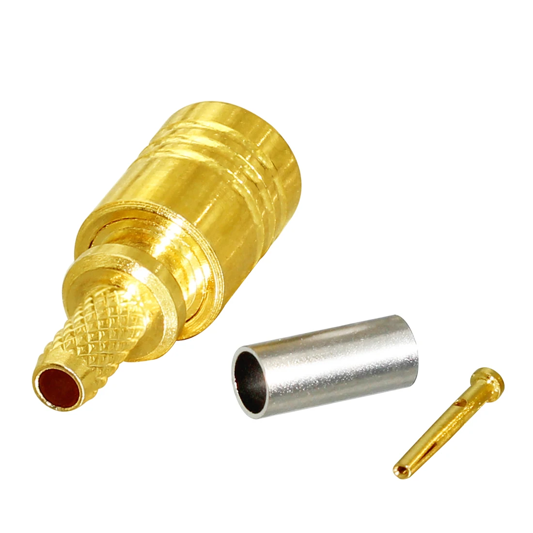 1pc New SMB Female Jack RF Coax Connector Crimp For RG316 RG174 LMR100 Cable Straight  Goldplated Wholesale