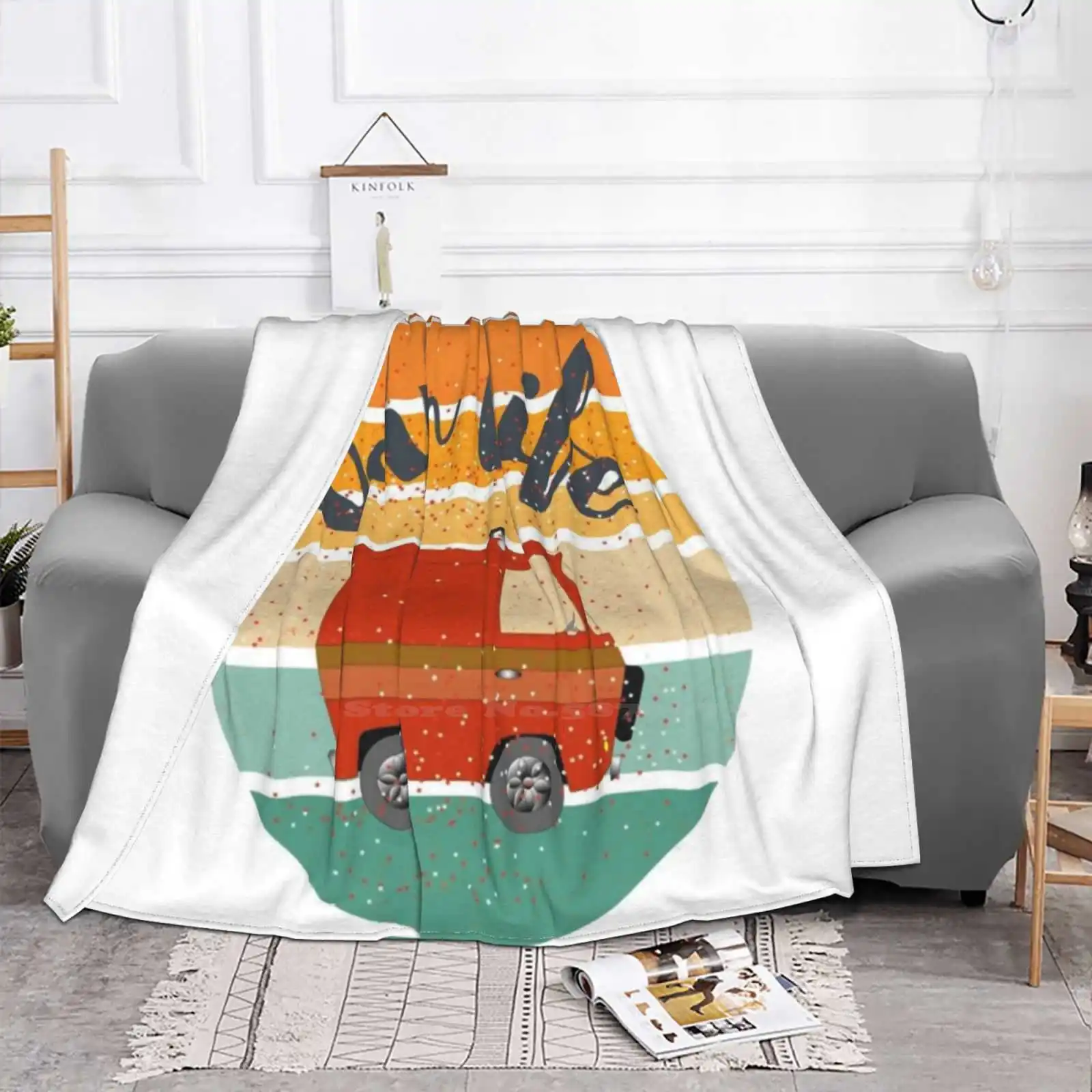 Van Life , Off Grid Living Shaggy Throw Soft Warm Blanket Sofa/Bed/Travel Love Gifts Off Grid Living Van Life Vanlife Fun 2020