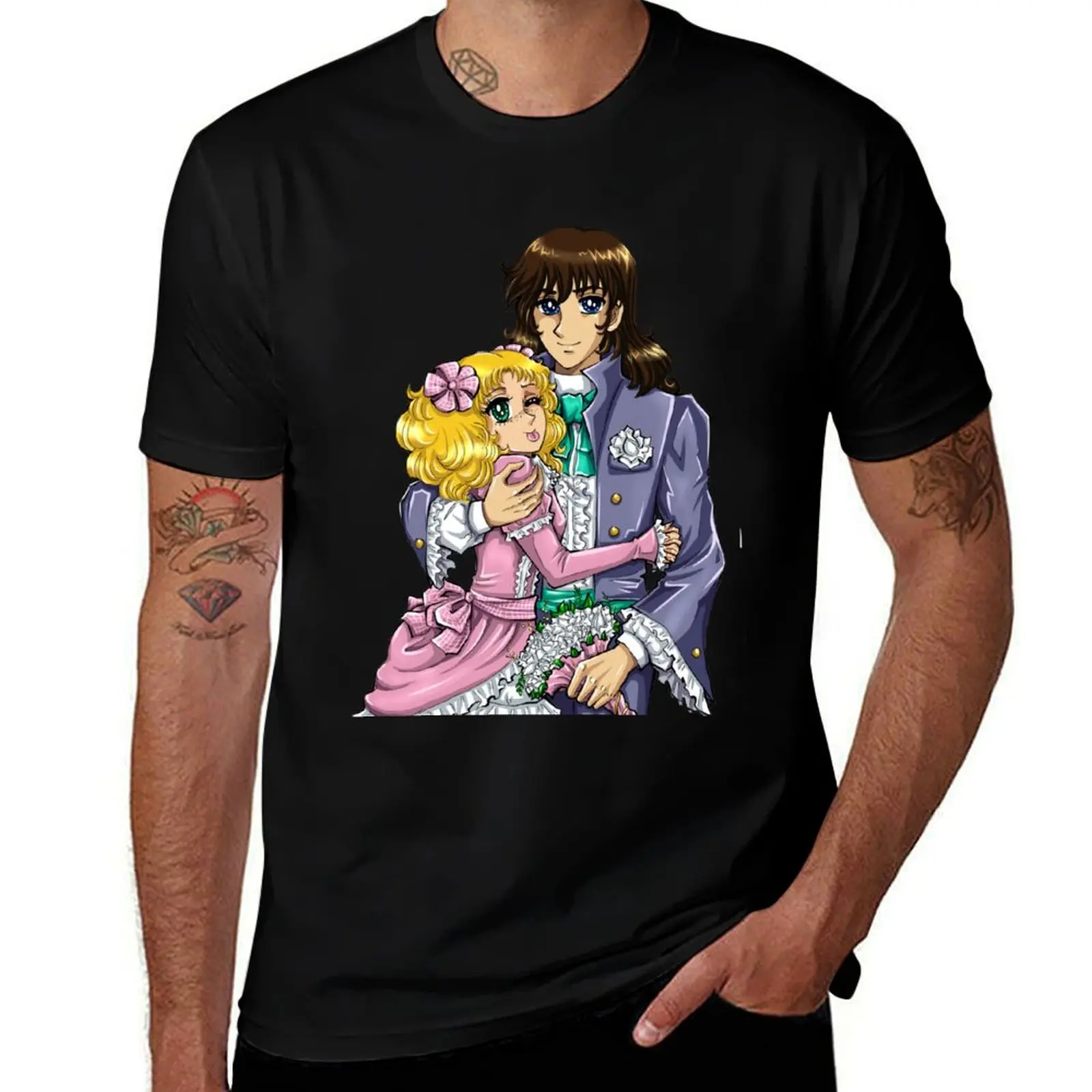 Candy-Candy and Terry Grandchaster T-Shirt Outdoor Work Short Sleeve Top T-Shirt
