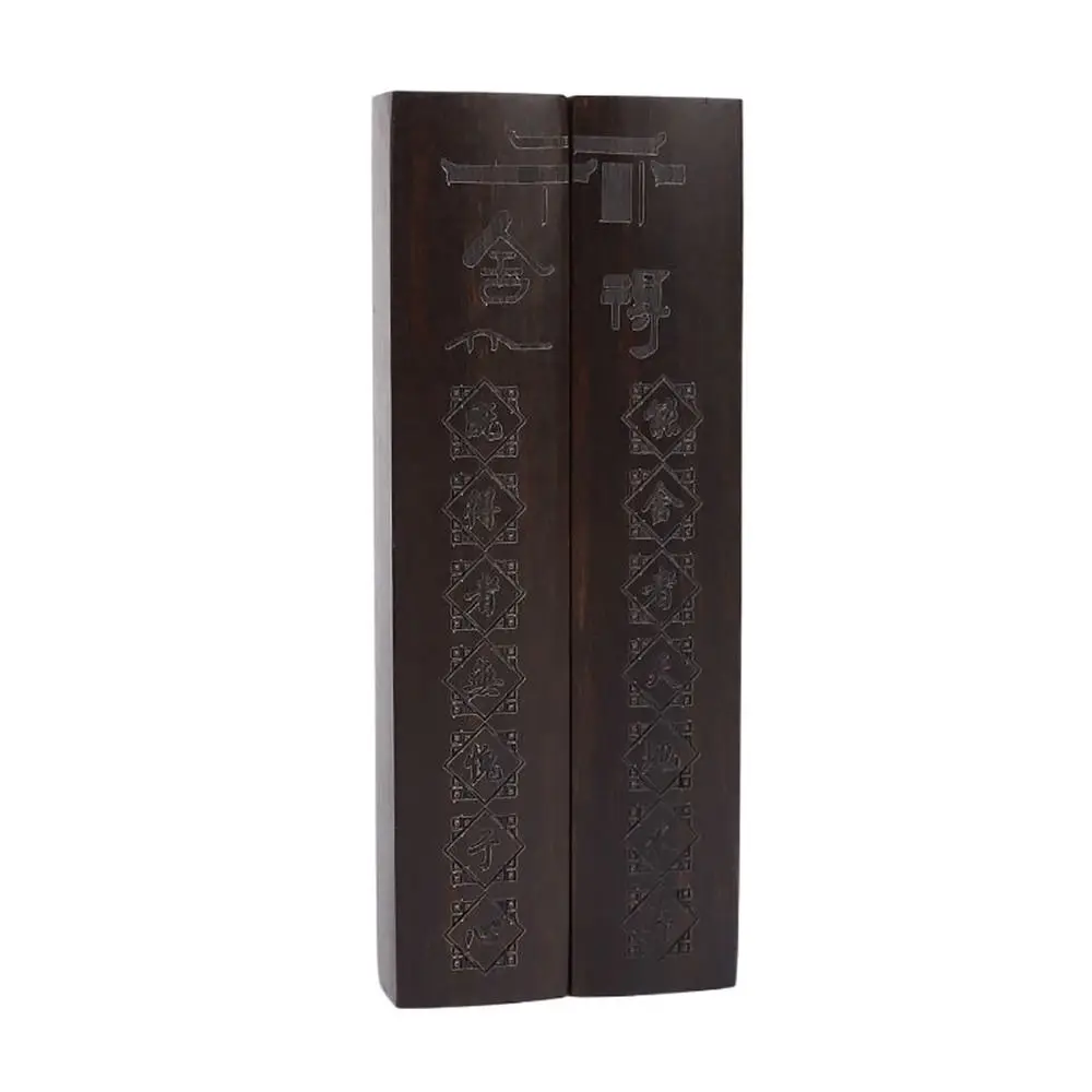 1Pair Ancient Vintage Wood Paperweight Retro Traditional Chinese Paper Weight Natural Writing Calligraphy Tool Class