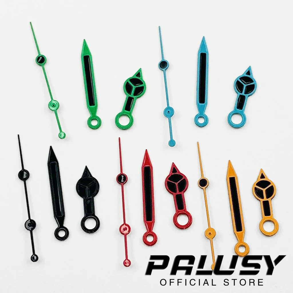 เข็มนาฬิกา NH35สีส้มสีน้ำเงินสีเขียวสีดำเหมาะสำหรับตัวชี้ NH35/NH36/4R/7S