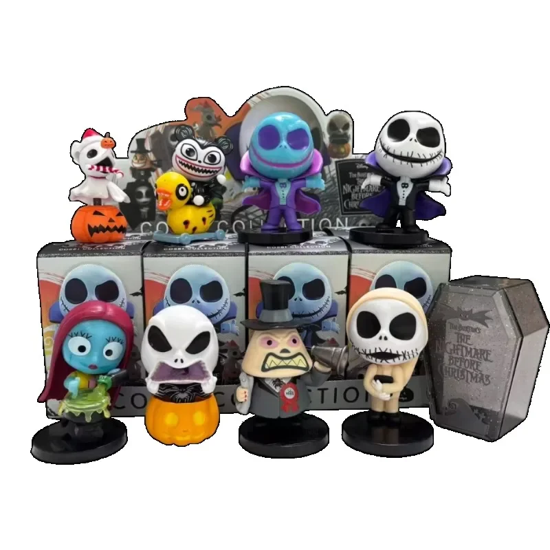 Caixa cega clássica de véspera de natal cicatriz cosbi coleção artesanal jack crânio sally decoração do quarto feriado surpresa presente caixa mistério