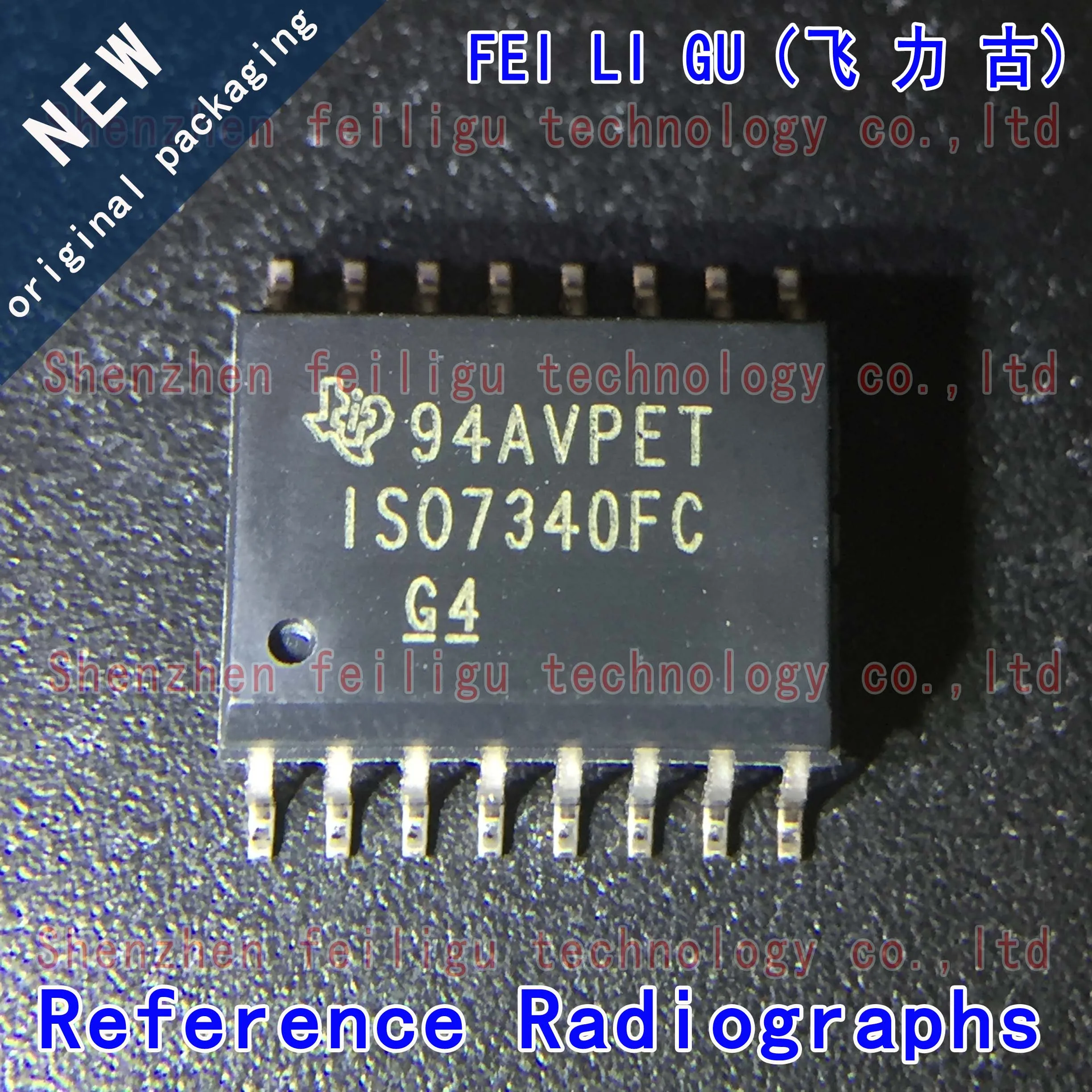 1/10/30PCS 100% New original ISO7340FCDWR ISO7340FCDW ISO7340FC ISO7340 Package:SOIC16 Universal Digital Isolator Chip