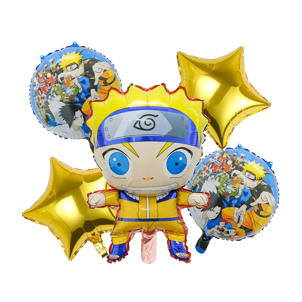 NARUTO Aluminium Film Balloon Anime Cartoon Birthday Party Decoration Supplies Photography Props Baby Shower Balloon Accessories