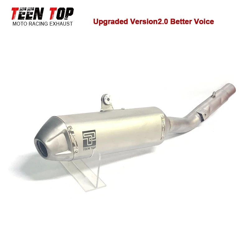 For Kawasaki KXF250 KX250 Exhaust Muffler High Performance 2.0 KXF KX 250 Slip-on Exhaust 2021-2024 Racing Muffler Silencieux
