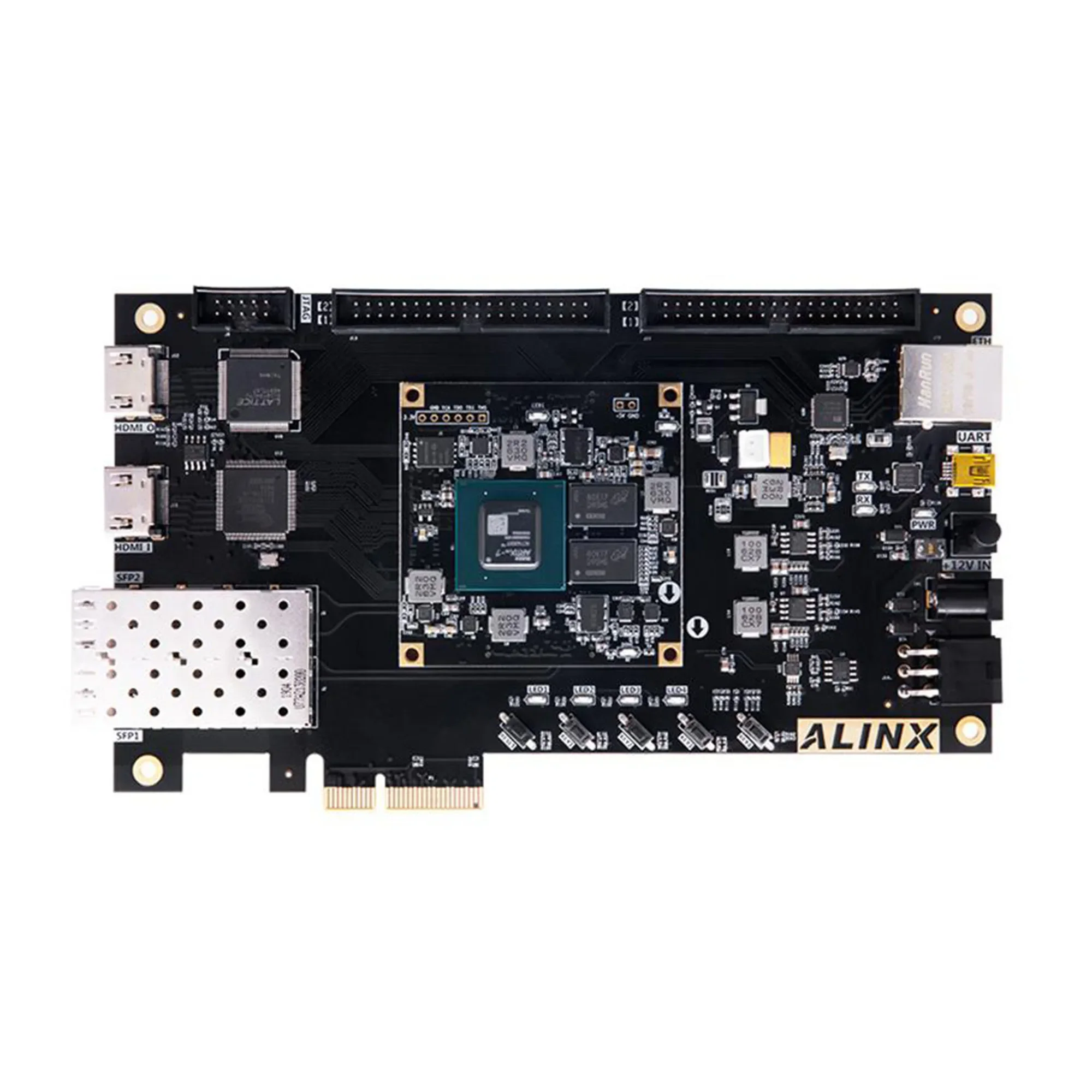 ALINX AX7A035B: XILINX Artix-7 XC7A35T FPGA Development Board A7 SoMs XC7A 35T SFP PCIe