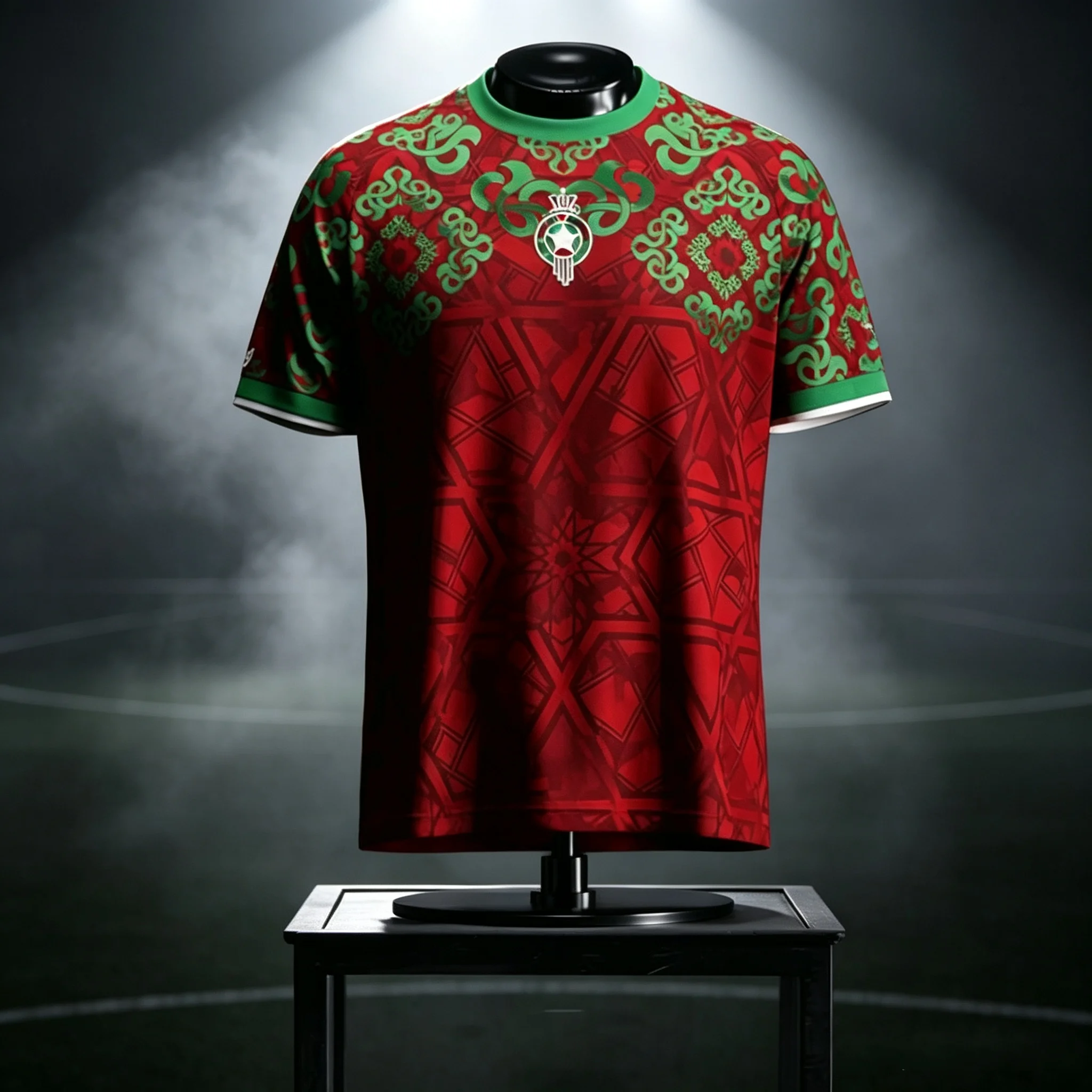 Moroccan Traditional Football Jersey Sports Breathable Fashion Men Boys Casual Style Special Edition for Football Fans