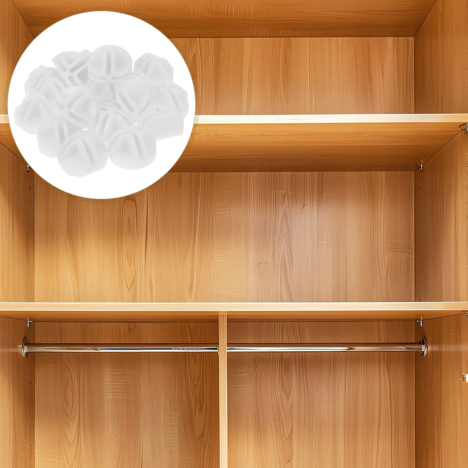 

20pcs Cube Connectors Strong Abs Material Easy Install Heavy Duty For Wire Shelving Storage Organizer Shoe Cubes Grid