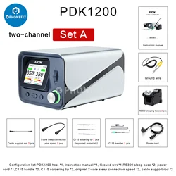 Stazione di saldatura Nano I2C PDK1200 con punta per saldatore 210/245/115 Maniglia BGA Piattaforma di rilavorazione per riparazione dissaldante per telefono cellulare