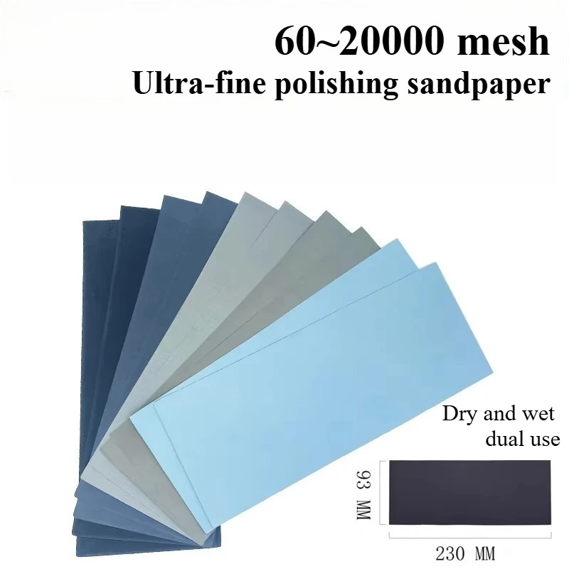 Sandpaper Grinding and Polishing Ultra-Fine 60-20,000 Mesh, Water Grinding Woodworking Sandpaper Grinding Sandpaper Set