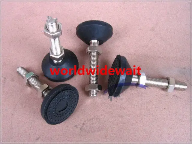 1pc pés de nivelamento de plástico montagem base giratória universal m8 m10 m12 m16