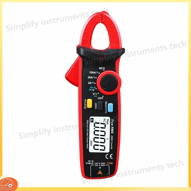 UT210E Mini Digital Clamp Meter AC DC Ammeter Multimeter True RMS Clamp Meter for Electricians Voltage Current Resistance