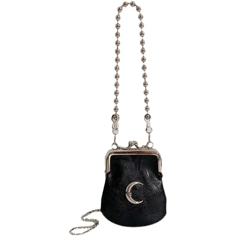 Fashionable women's trend moon compact portable shoulder bag