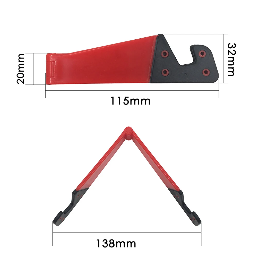 

5 pcs Phone Stand Holder Foldable V Shape Portable For Cell Phone Tablet Desktop Mount Hard Plastic