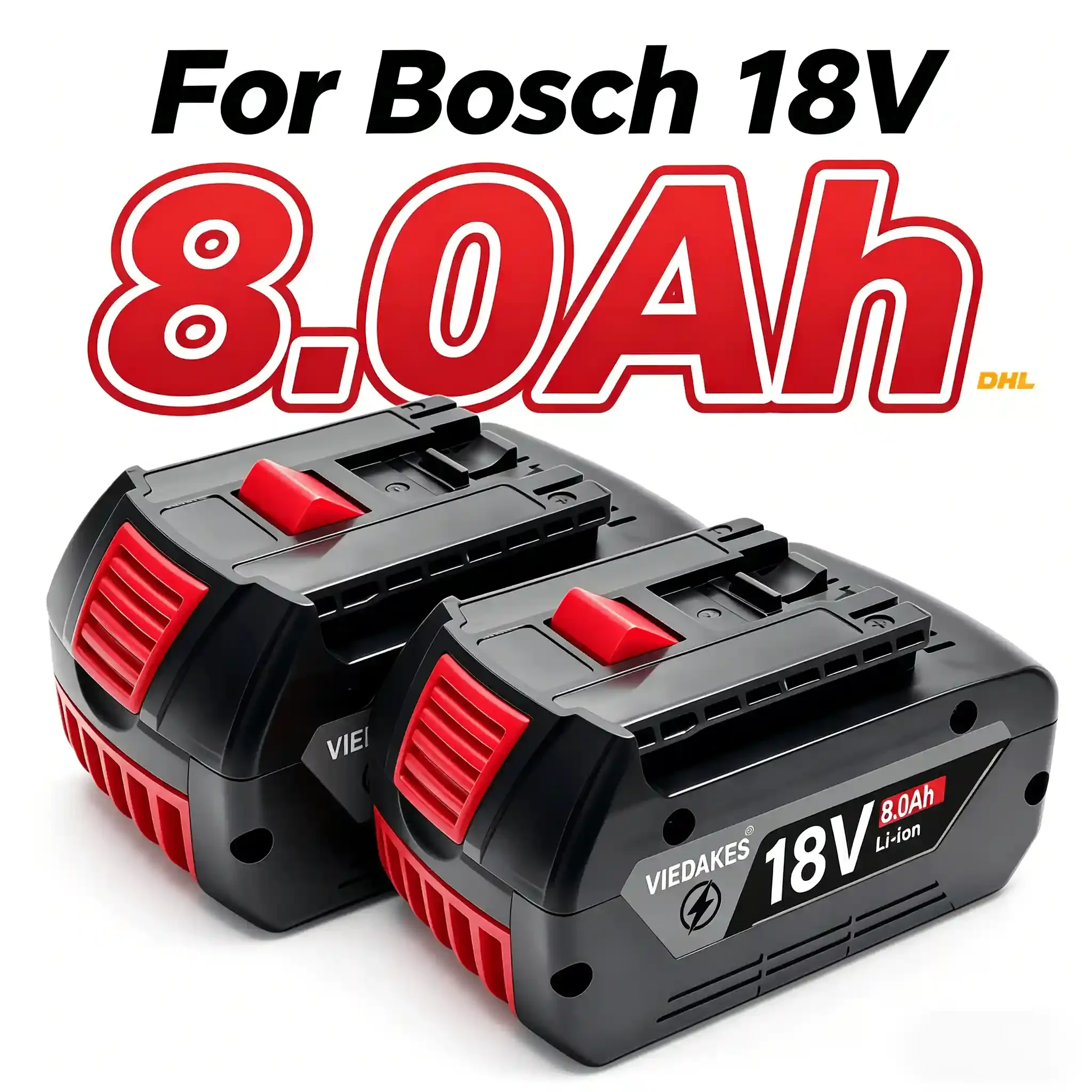 Replacement For Bosch 18V Battery 8.0Ah Li-ion BAT609 BAT618 BAT620 ProCORE Cordless Power Tool 18V Lithium Battery ✅
