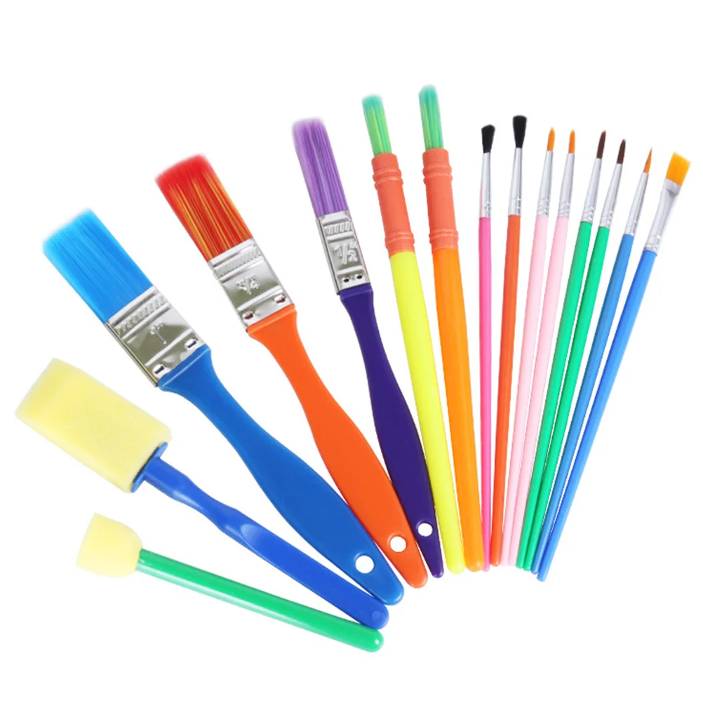 

15pcs Sponge Set For Early Diy Learning Early Diy Learning Art Craft Painting Tools Watercolor Ceramic Creative Kit
