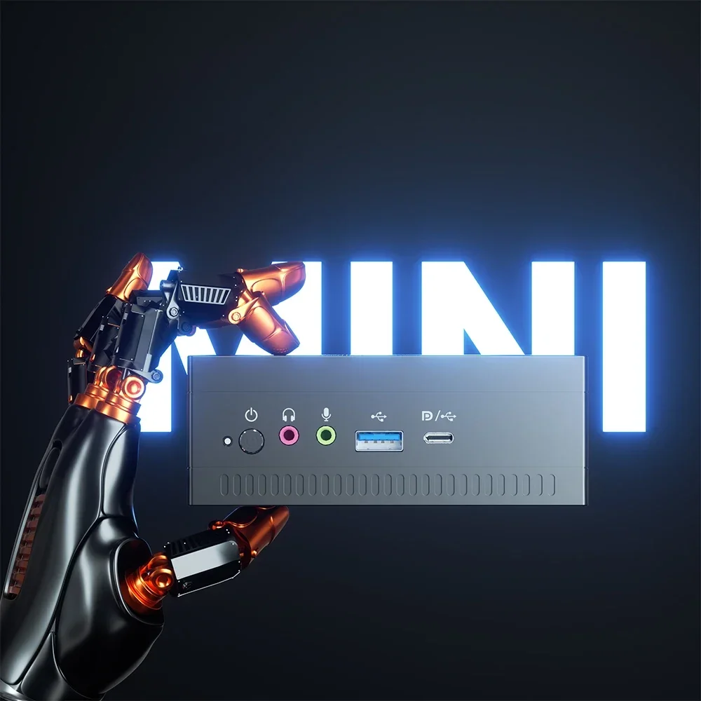 Wholesale AMD Mini PC R7 2700U Barebone System Vega 10 Graphic Desktop Window10/11 2*DDR4 M.2 NVMe Gaming Computer Hardware view 6