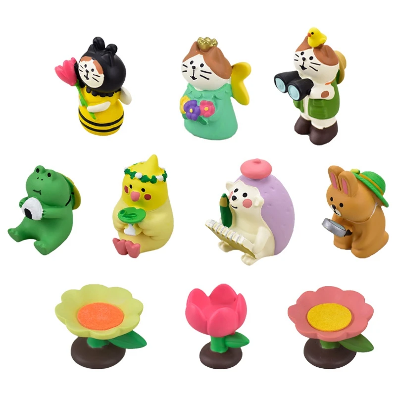 I Miniature Resin Figurines Statue-Cute Frog Sculpture For Outdoor Fairy Garden And Desk Decor Adorable Figurine Statue Durable image 2