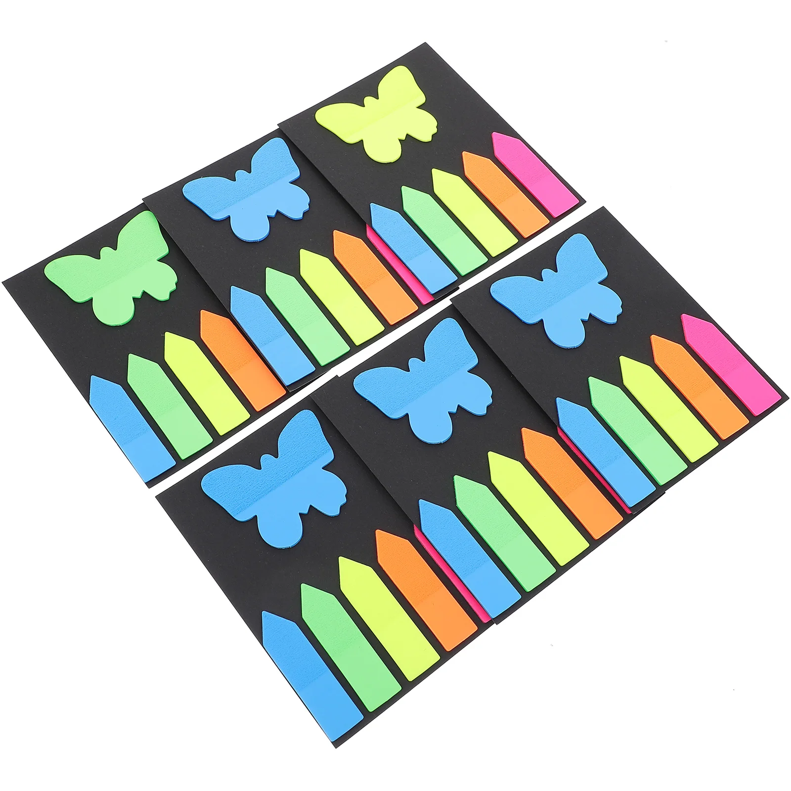 

6 Sets Transparent Notes Bookmarks Page Marker Tab Stickers for Journaling Notebook Markers Tabs