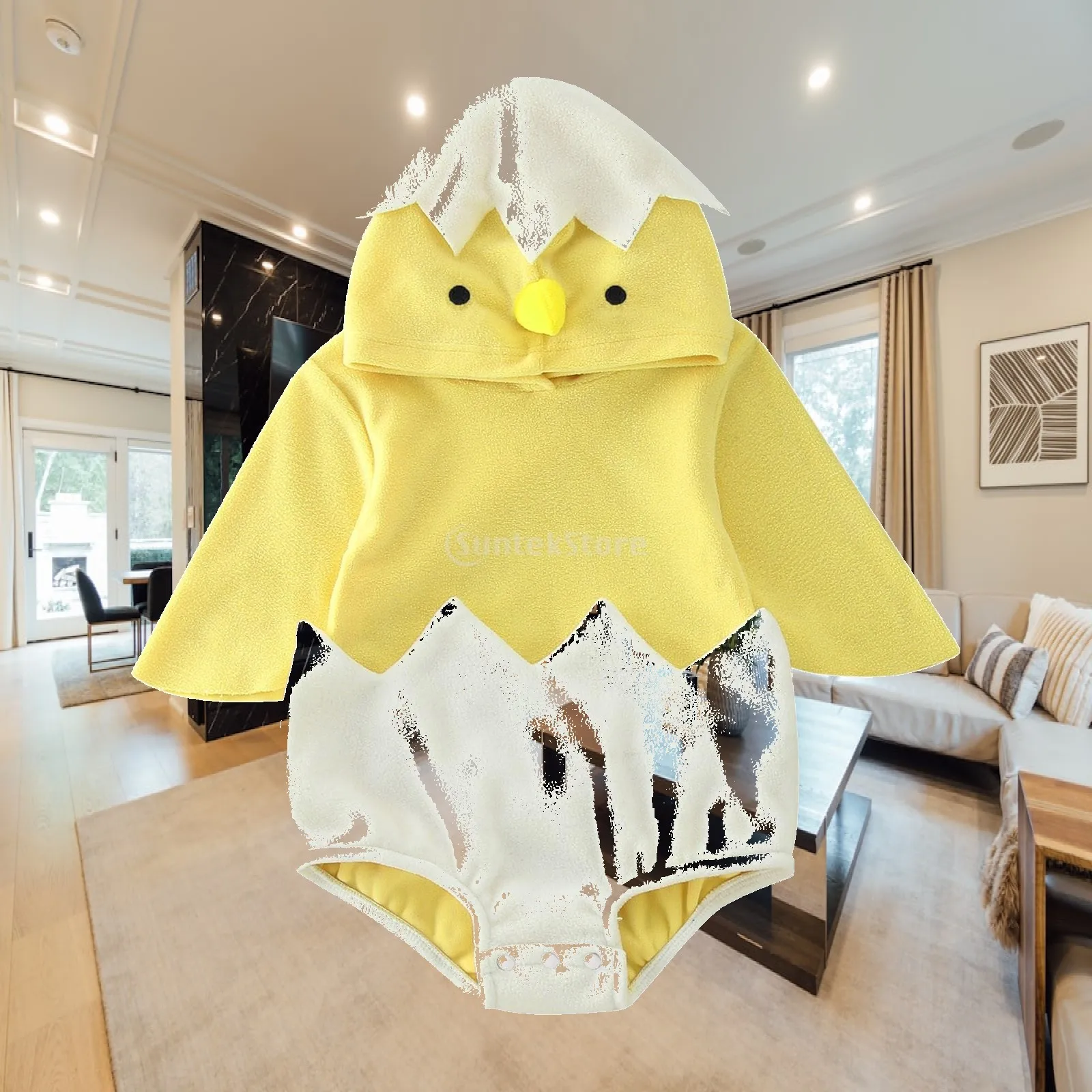 Chick Costume Skin-Friendly Cosplay Romper Outfit Soft Fabric Apparel Soft for Toddlers, Photo Shoots, Stage Performances