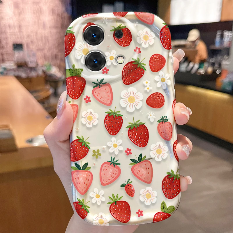 Etui Silikonowe z Motywem Owoców Cytryny Awokado na Xiaomi Redmi Note 14 13 12 11 10 Pro Plus 5G 9 14C 13C 4G 12C 10C 10S A2 A1