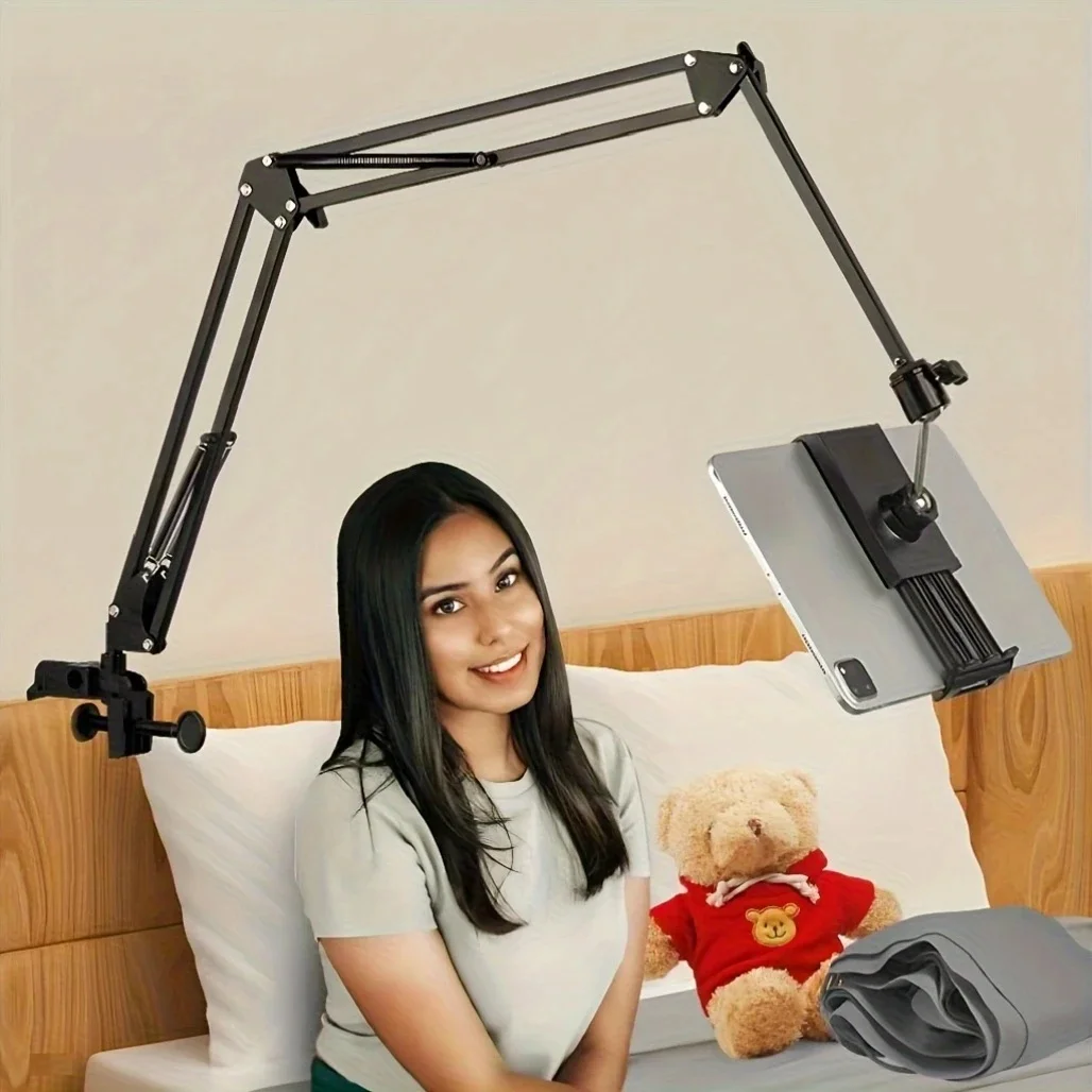 

360 ° Вращающаяся рамка держателя мобильного телефона подходит для планшетов и мобильных телефонов, настольных устройств и прямых трансляций.