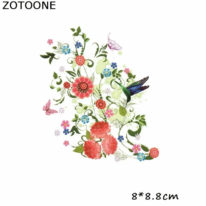 ZOTOONE Stripes for Clothes Flowers Iron on Transfer Patche Fleur De Lis Applique Clothes Washable Application Thermo Stickers E