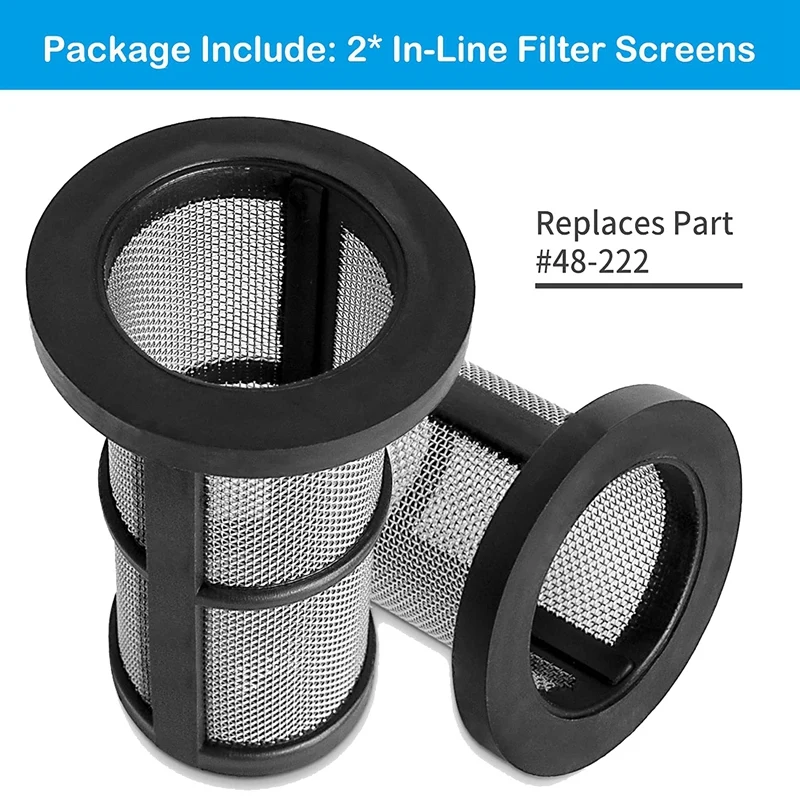 2 Pack Filter Screen Replacement Accessories For Zodiac Polaris 48222 280 380 3900 48-080 480 Pool Cleaner