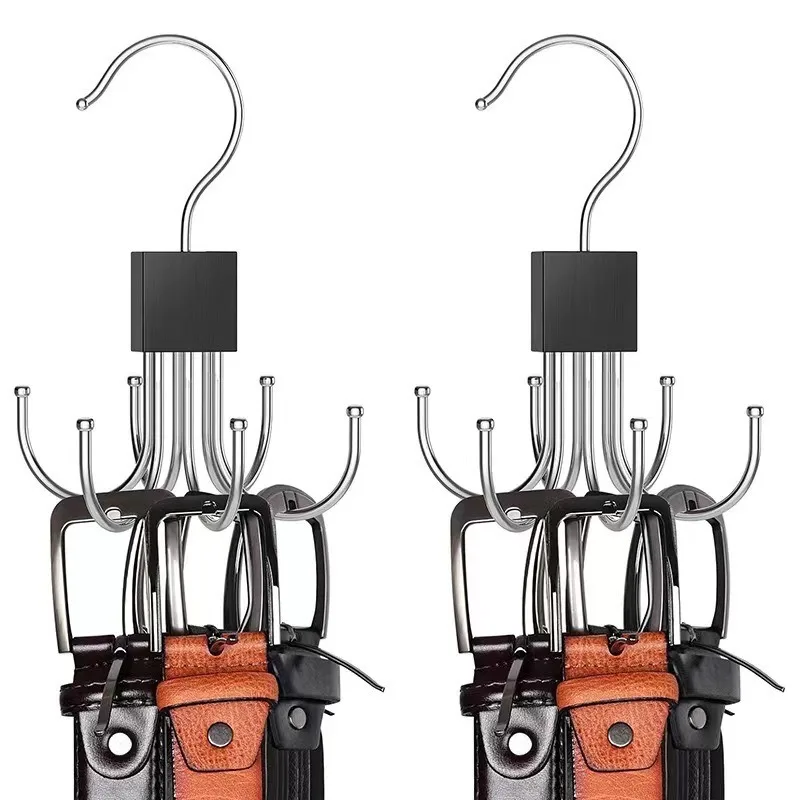 Multifunctional Rotatable Six-Claw Hook Coat Hanger Towel Belt Storage Rack Door Hanger Hook
