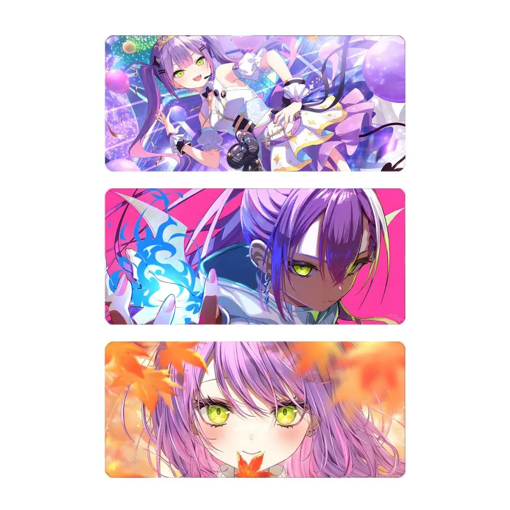 Virtual Character Hololive Mouse Pad Large Gaming Mousepad with Stitched Edges Thickened Desk Mat PC