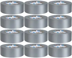 10/20M Silver Duct Tape, Waterproof Heavy Duty Duct Tape, Duct Tape Multipack for Arts Home Office School DIY Craft